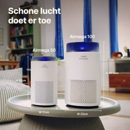 Coway Airmega 50 Luchtreiniger - Air Purifier – 120 m³/u - HEPA filter + koolstoffilter - Verwijdert tot 99,97% van fijne en ultrafijne deeltjes - Tegen stof, pollen, allergenen en geuren - Fluisterstil (18 dB) - ECARF gecertificeerd — thumbnail 8