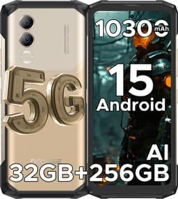 DOOGEE Blade 20 Turbo 5G -AI Smartphone - Rrugged Smartphone - 32GB RAM+256GB ROM - 10300mAh/33W - 6,6 inth HD & 90Hz- Android 15- Face ID - NFC - GPS - WiFi 6- Goud — thumbnail 1
