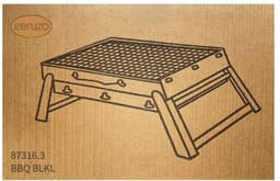 Ceruzo Opvouwbare Barbecue - 35x27 cm -Draagbare Houtskool Grill – Compact-Lichtgewicht — thumbnail 5