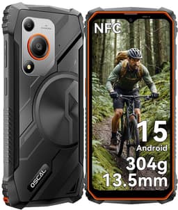 OSCAL MARINE 1 Robuuste Smartphone - 12GB RAM - 128GB ROM - 5100mAh - 6.56 Inch - IP68 Waterdicht - Dual SIM - Android 15 - NFC - Oranje — thumbnail 1