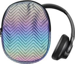 kwmobile Hoes voor Anker Soundcore Q20i Tas – Case voor Headset van Metallic Kunstleer en Nylon – meerkleurig — thumbnail 2