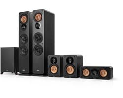 Teufel ULTIMA 40 Surround 5.1 home cinema set, 2 vloerstaande speakers, 2 boekenplankspeakers, centerspeaker en subwoofer - zwart