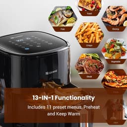 Proscenic T22 airfryer, 5L inhoud, met app, Alexa en touchscreen, 11 voorgeprogrammeerde programma's, laag geluidsniveau — thumbnail 5