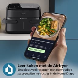 Philips 1000 Series Dual Basket Airfryer - NA150/00 - Dubbele Mand - Flexible Basket - 7.1L - Tot 5 Personen — thumbnail 4