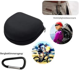 Harde, veilige hoofdtelefoonhoes - Geschikt voor de meeste merken/Bluetooth/HIFI/bedrade hoofdtelefoons/gaming-hoofdtelefoons - Draagbaar - Waterdicht en schokbestendig - Druk- en slijtvast - Hoge kwaliteit! — thumbnail 4