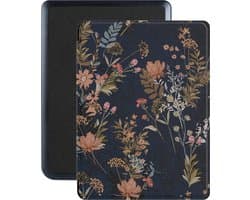 Lunso - Geschikt voor Kobo Nia hoes (6 inch) - Vegan Saffiano Leren sleep cover - Urban Park