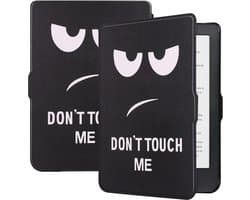Hoes Geschikt voor Kobo Clara HD Hoesje Bookcase Cover Hoes - Hoesje Geschikt voor Kobo Clara HD Hoes Cover Case - Don't Touch Me
