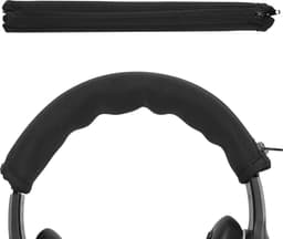 kwmobile cover voor koptelefoon hoofdband - geschikt voor AudioTechnica ATH M50X / M50 / M40X / M40 / M30X / M20X - Koptelefoon band hoes van neopreen - In zwart — thumbnail 4