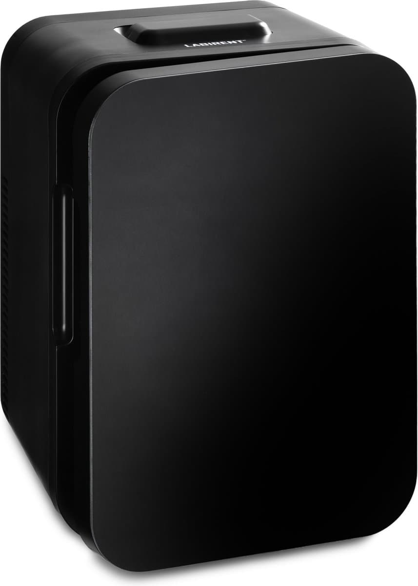 Labirent LMK10-ZW3 - Mini Koelkast - 10 Liter - Zwarte Glazen Deur - Mat Zwart - Mini Beauty Fridge - Modern — afbeelding 1