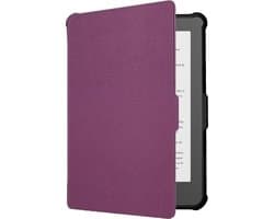 Hoes Geschikt voor Kobo Clara HD - Luxe E-reader Bescherm Case - Hoesje Book Cover - Paars