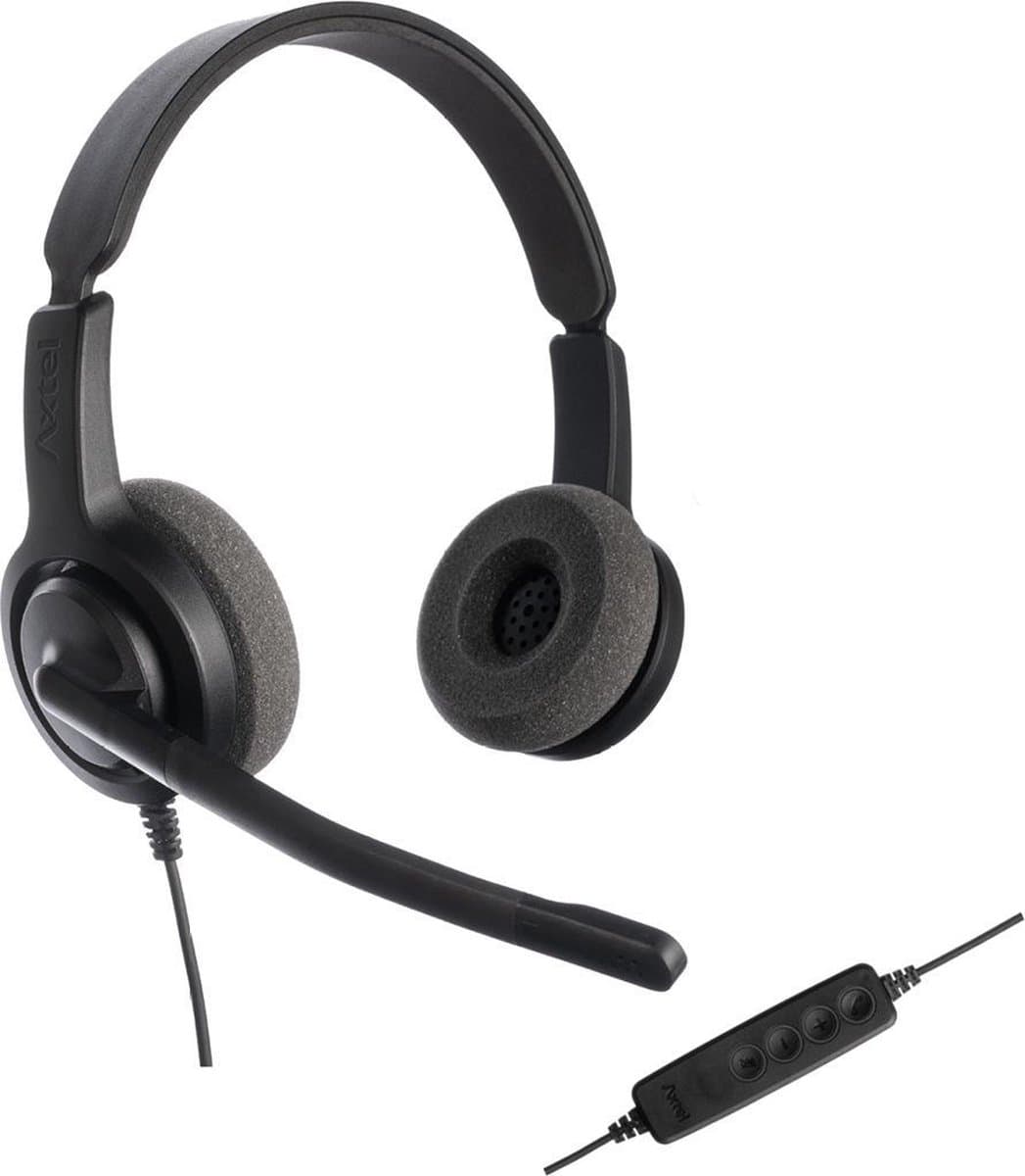 Axtel Voice UC28 duo USB koptelefoon (voor PC/Laptop) — afbeelding 1