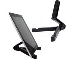 LOUZIR Universele tablet standaard - tablet houder -geschikt  voor iPad Galaxy Tab of e-reader - zwart