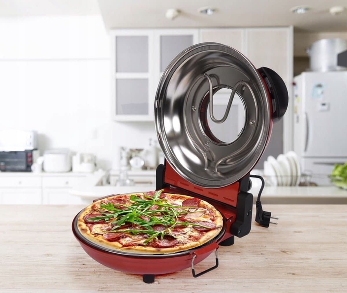 LUND Pizzaoven - 1200W - 400 ºC - 5-traps temperatuurregeling — afbeelding 1