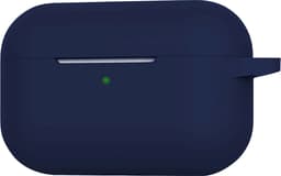 Hoesje - Geschikt voor Apple AirPods 3 - met Clip - Siliconen Hoes - Silicone Case Cover - Marineblauw — thumbnail 3