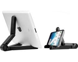 Tablet Standaard - Zwart - Opvouwbaar Tabletstandaard