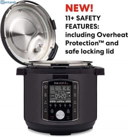 Instant Pot Pro Crisp 11-in-1 multicooker met airfryer 7,6L liter, 2 afneembare deksels, Snel onder druk koken,Slow cooking, Sauteren, Stomen, Sous vide, Warmhouden, Snel frituren, Braden, Bakken, Roosteren, Drogen — thumbnail 4