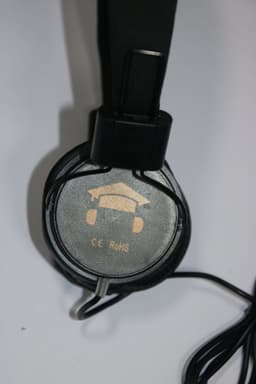 DKT Eduline Skooli Hoofdtelefoon zwart zachte hoofdband en zachte oorschelpen DKT-KT898BK (schoolklas, school, onderwijs) — thumbnail 2