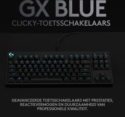 Logitech G PRO - Mechanisch Gaming Toetsenbord - Clicky - US QWERTY (ISO) - Zwart — thumbnail 10
