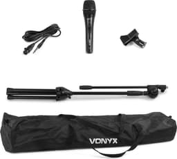 Vonyx microfoonkit bestaande uit microfoon, microfoonstandaard, kabel en houder — thumbnail 3