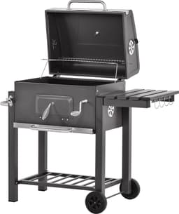 Outsunny Grillwagen houtskoolgrill houtskoolgrill BBQ-grill staande grill tuingrill roestvrij staal 846-013 — thumbnail 2