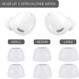 Oordopjes geschikt voor Samsung Galaxy Buds Pro - Samsung Galaxy Buds Pro tips - Samsung Galaxy Buds Pro vervanging tips - 5 paar oordopjes voor Samsung Galaxy Buds Pro - Wit / Large — thumbnail 2