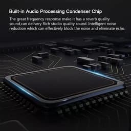 USB Microphone Condensator - USB Microfoon met Standaard - Geschikt voor: PC Computer, Macbook, Laptop en Playstation — thumbnail 4