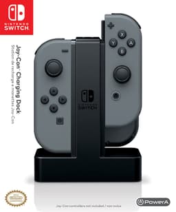 PowerA Joy Con Nintendo Switch Oplaadstation – Zwart — thumbnail 3