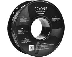 Eryone - Galaxy Black - PLA Filament - 1Kg 1.75mm - Voor 3D-printer en 3D-pen - Zwart
