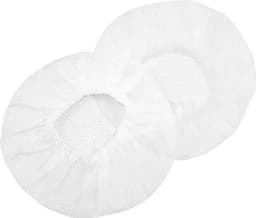 DKT Elastische wegwerp Hygienehoesjes/hoofdtelefoon cover hoes 7cm DKT-HH0007Z 100 stuks | Wit | universeel — thumbnail 2
