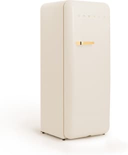CREATE - Koelkast in retrostijl - Gebroken wit - Handvat Goud - FRIDGE RETRO 281L — thumbnail 5