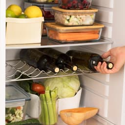 CREATE - Koelkast in retrostijl - Gebroken wit - Handvat Hout - FRIDGE RETRO 281L — thumbnail 10
