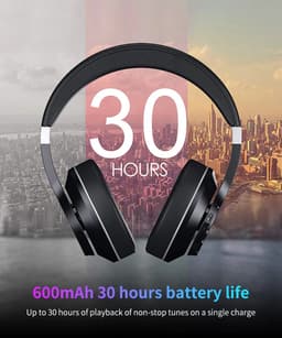 DrPhone ANC-E11 - AptX Noise Cancelling Koptelefoon – Ruisonderdrukking – Over Ear – Bluetooth 5.0 - Wireless Headphone - Zwart — thumbnail 5