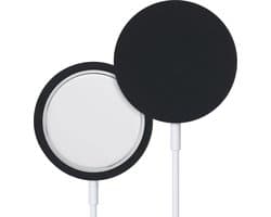 kwmobile hoesje voor charging pad geschikt voor Apple MagSafe Charger Pad - Cover voor draadloze oplader in zwart