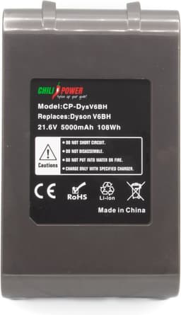 ChiliPower Accu Extra hoge capaciteit - voor o.a. Dyson V6 Absolute, V6 Animal - 5000mAh — thumbnail 4