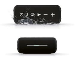 Bluetooth Speaker spatwater dicht- Luidspreker-Zwart -Bluetooth Speaker Luidspreker-Geschikt voor smartphone, mp3, tablet, draadloze speaker, bluetooth speaker, draadloze box, portable speaker, muziek box, sound system, luidspreker, draadloze audio