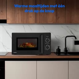 MEDION magnetron (20 liter, 800 watt, 5 magnetronstanden, ontdooifunctie, timer, glasplaat, compact, MD12011) zwart — thumbnail 6
