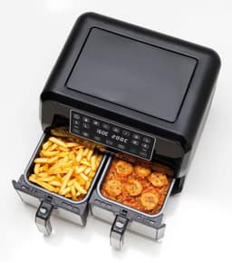 Kenwood HFM20.000MB friteuse Dubbel 8 l Vrijstaand 1700 W Heteluchtfriteuse Zwart — thumbnail 2
