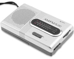 Kleine Draagbare Radio op Batterijen - Batterij Radio - Radio op Batterijen voor Rampen - Noodradio - Zakradio - AM/FM Radio - Koptelefoonaansluiting