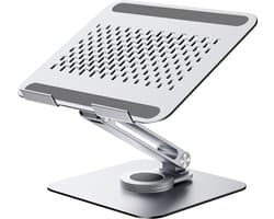 Rolio Laptop Standaard - 360° Draaibaar - Inklapbaar - Verstelbaar - Universeel - Ergonomische Laptop Houder