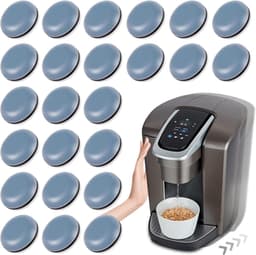 24 stuks - Keukenapparatuur schuifregelaars - Zelfklevende kleine keukenapparaatglijders - Gemakkelijk te verplaatsen en ruimtebesparend - Essentiële keukengadgets - Geschikt voor aanrechtbladen — thumbnail 1