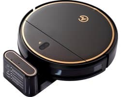 AG6000 Robotstofzuiger met Dweilfunctie - 120minuten - Met Oplaadstation - Robotstofzuigers - Huisdieren - met Dweil - Luxe Robotstofzuiger - Dweilrobot - Automatisch opladen - met App of afstandsbediening te gebruiken - 2500Mah - Ring Design