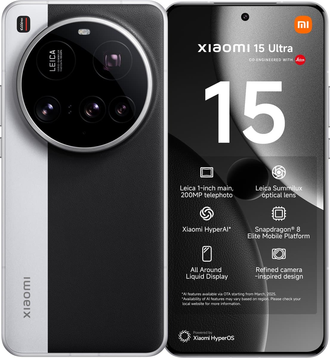 Xiaomi 15 Ultra - 16GB/512GB - 5G - Silver Chrome — afbeelding 1
