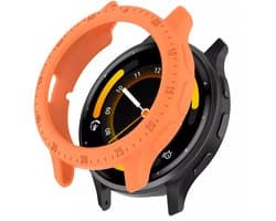 Strap-it Robuust TPU hoesje - bescherm case geschikt voor de Garmin Venu 3 (oranje)