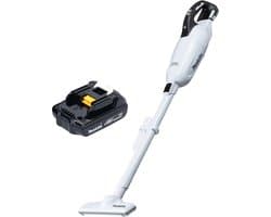 Makita DCL 281 FY1W Snoerloze stofzuiger 18 V wit borstelloos + 1x accu 1,5 Ah - zonder lader