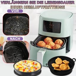 Airfryer Accessoires 4-delige bakset geschikt voor Philips Essential 41 L HD9252/HD9200 - siliconen bakvorm, grillframe, muffinvormpjes — thumbnail 4