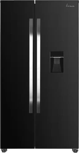 Fram FSBS-HM440NFBKWDE++ Amerikaanse Koelkast – Side-by-Side – 439L – Waterdispenser – No Frost – LED Touch Display – Zwart — thumbnail 1