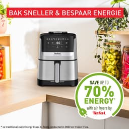 Tefal Easy Fry Silence Deluxe EY552D - Stille Airfryer - 5L - XL Formaat - Stil - Voor 6 Personen — thumbnail 3