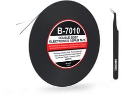 MMOBIEL 2mm Dubbelzijdig Plakband - 50 meter lang - voor reparaties met Gereedschapset voor Telefoon, Tablet en Laptops