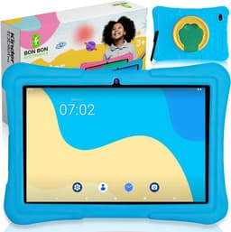 Bon Bon Electronics® 10.1 Inch Kindertablet Pro - Vanaf 3 Jaar – Tablet – Android 13 – 8-Core Processor – 128GB – 4GB RAM - 5000 mAh – Ouderlijk Toezicht – Compleet Pakket – Blauw — thumbnail 1