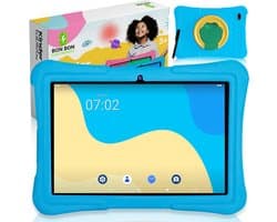 Bon Bon Electronics® 10.1 Inch Kindertablet Pro - Vanaf 3 Jaar – Tablet – Android 13 – 8-Core Processor – 128GB – 4GB RAM - 5000 mAh – Ouderlijk Toezicht – Compleet Pakket – Blauw